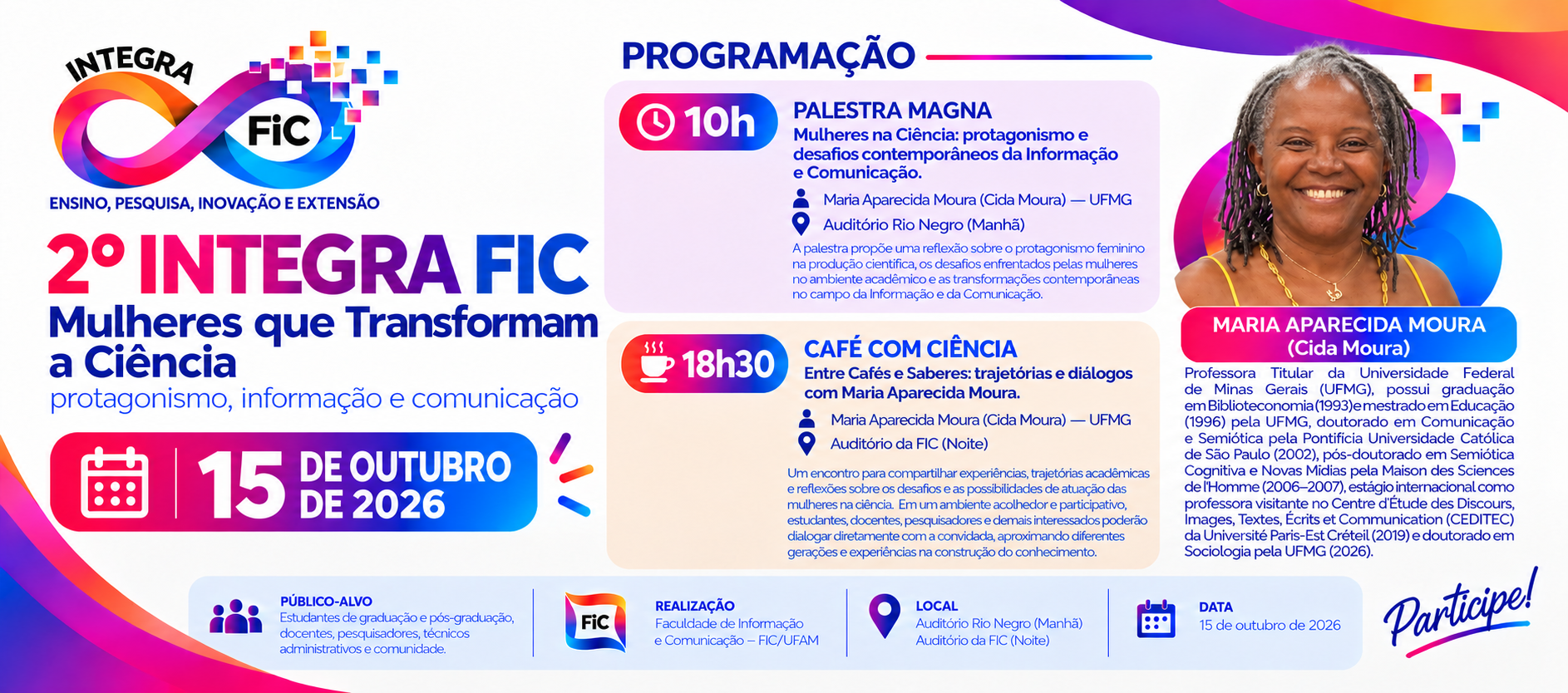 Segunda edição do Integra FIC destaca o protagonismo das mulheres na ciência
